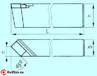 Резец Проходной прямой 16х10х100 Т15К6 фото №1