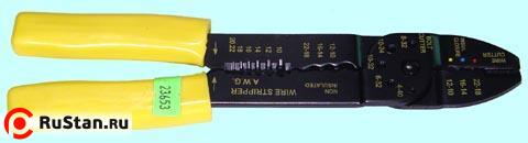 Клещи 225 мм (9") для снятия изоляции и обжима кабеля JRF-CSP-302 фото №1