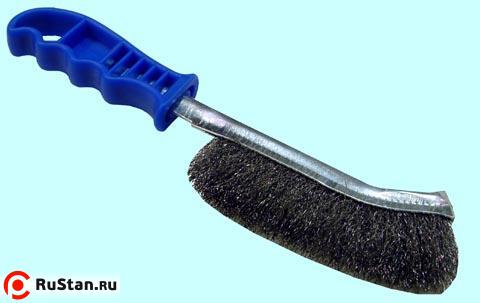 Щетка зачистная 1- рядная 260мм с пластм.ручкой, стальн. проволока d=0,35мм "CNIC" (89802) фото №1