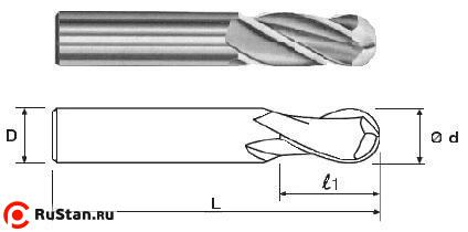 Фреза Концевая радиусная d16х40х89 ц/х ВК8 Z=3 R-8,0 фото №1 Фреза Концевая радиусная d16х40х89 ц/х ВК8 Z=3 R-8,0 фото №1