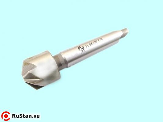 Зенковка d50,0х 38х153 конус 120° Р18 к/х Z=10 КМ3 DIN335B "CNIC" фото №1
