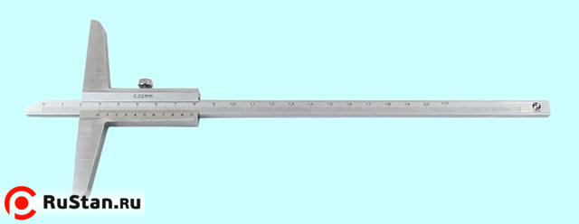 Штангенглубиномер 0- 200мм ШГ-200, цена деления 0.02, моноблок "CNIC" (62322) фото №1