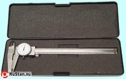 Штангенциркуль 0 - 150 ШЦК-I (0,01) стрелочный с глубиномером H-40мм (SHAN) фото №1