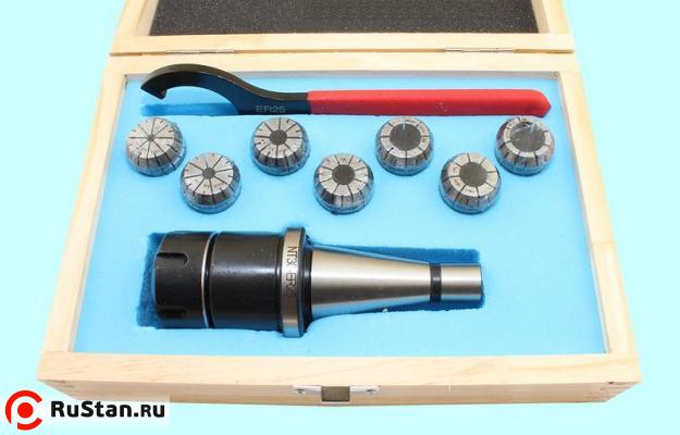 Патрон Цанговый с хвостовиком 7:24-30 ГОСТ 25827 исп.1 с набором цанг ER25 из 7шт (4-16мм) "CNIC" фото №1 Патрон Цанговый с хвостовиком 7:24-30 ГОСТ 25827 исп.1 с набором цанг ER25 из 7шт (4-16мм) "CNIC" фото №1