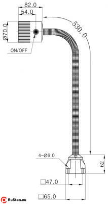 Светильник станочный светодиодный M3W-24V фото №5 Светильник станочный светодиодный M3W-24V фото №5