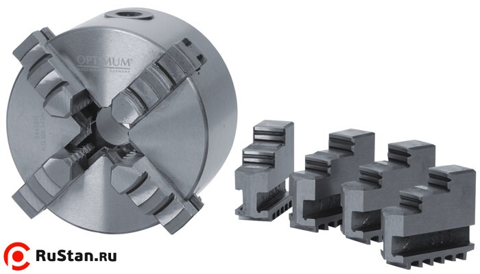 Четырехкулачковый токарный патрон Optimum CI4C ø 315 мм Camlock ASA D1-8" фото №2 Кулачки для 315 мм патрона фото №2