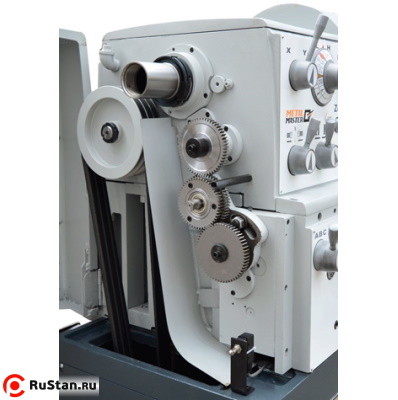 Под защитной крышкой шпиндельной бабки расположены приводные шкивы и гитара зубчатых колес. фото №2 METAL MASTER Z41150 фото №2