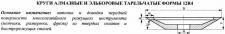 Круг алмазный 12R4 (тарельчатый) 125х3х2х13х32 АС4 160/125 100% В2-01 12,0 карат