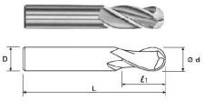 Фреза Концевая радиусная d 8,0х 21х61 ц/х ВК8 Z=3 R-4,0