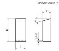 Пластина 13071 Т5К10 (4,5х10х4х18гр.) (для отрезных и прорезных резцов)