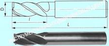 Фреза Концевая d 4,0х19х51 ц/х Р18 Z=4 